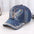 Wholesale Rhinestone Washed Denim Baseball Cap