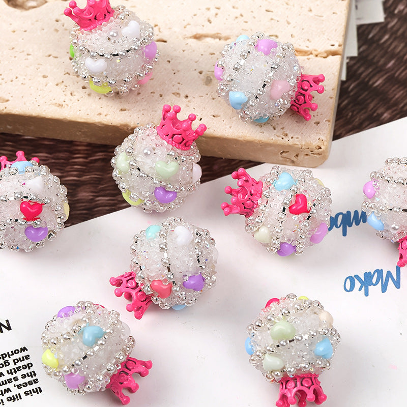 Wholesale 5pcs Crystal Beads with Straight Holes