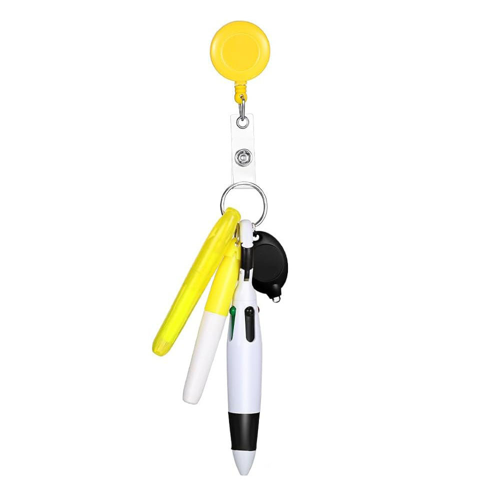 Wholesale Nurse Pen Set with Light Telescopic Badge Scroll Keychain Badge Reels ACC-KC-ChiHai003