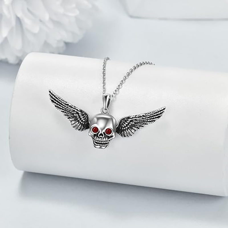 Wholesale Skull Wings Necklace Exaggerated Necklace
