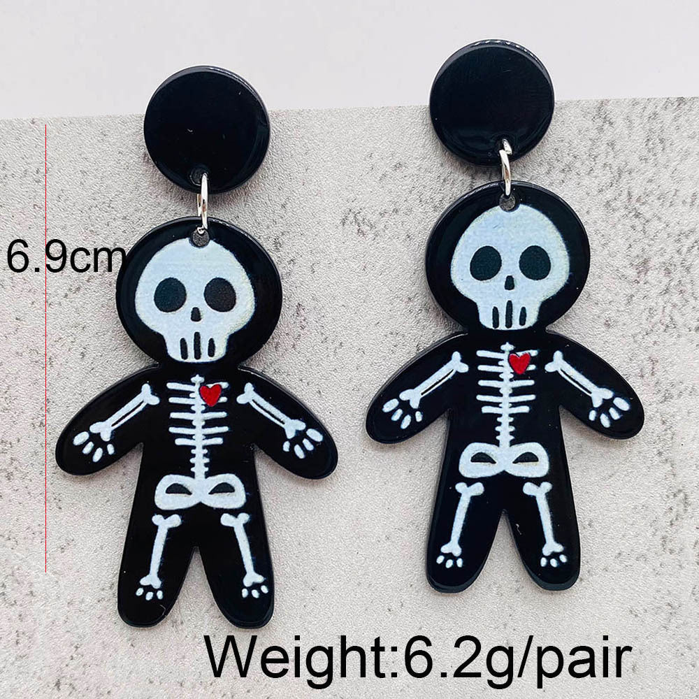 Wholesale Love Halloween Acrylic Earrings