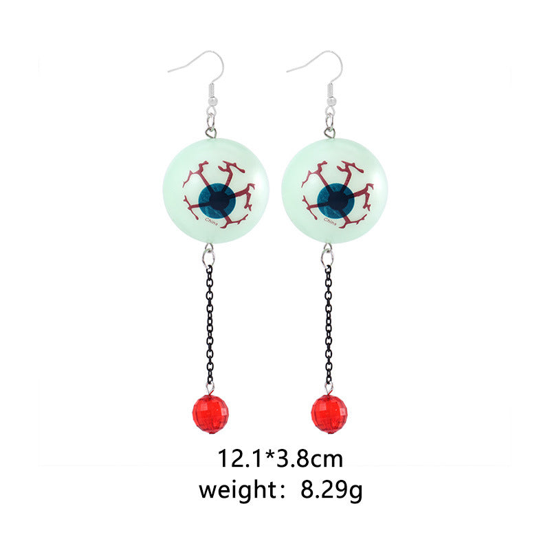 Wholesale Halloween Spider Pumpkin Ghost Skull Resin Earrings ACC-ES-BinLi005