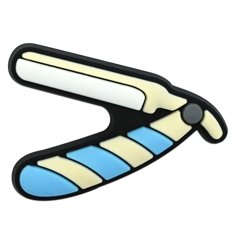 Wholesale Random 100pcs  salon-style clogs PVC Soft Rubber Shoe Buckle Decoration