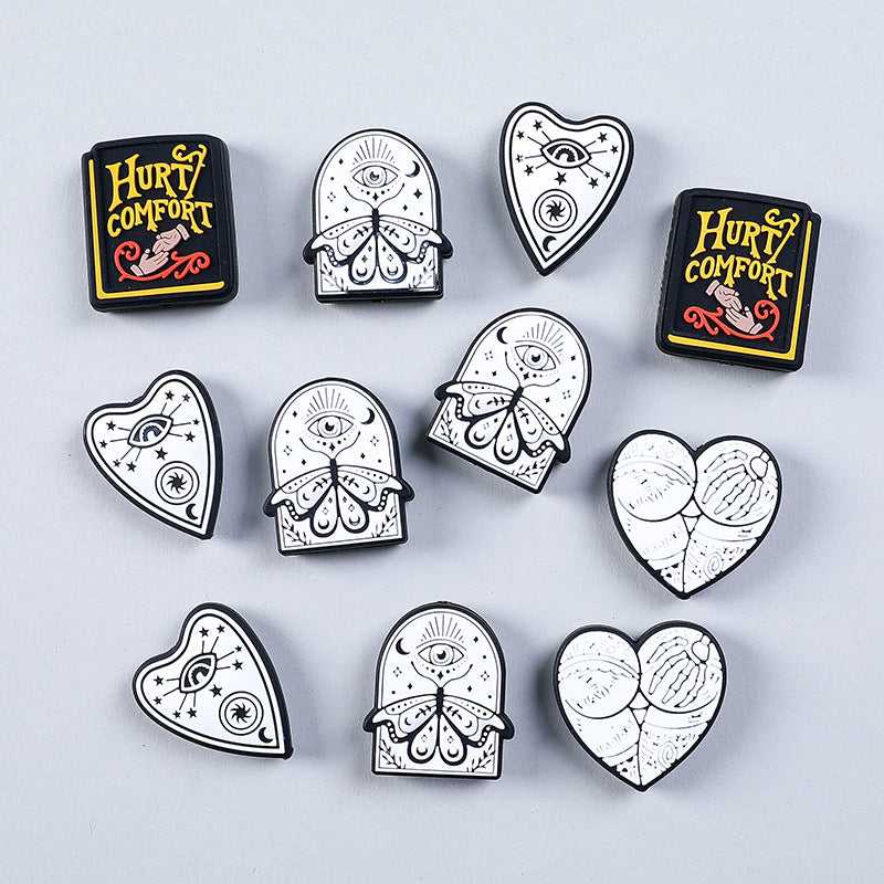 Wholesale 20pcs Gothic Style Silicone Beads Focal Beads DIY Beading Accessories ACC-BDS-RongFa006