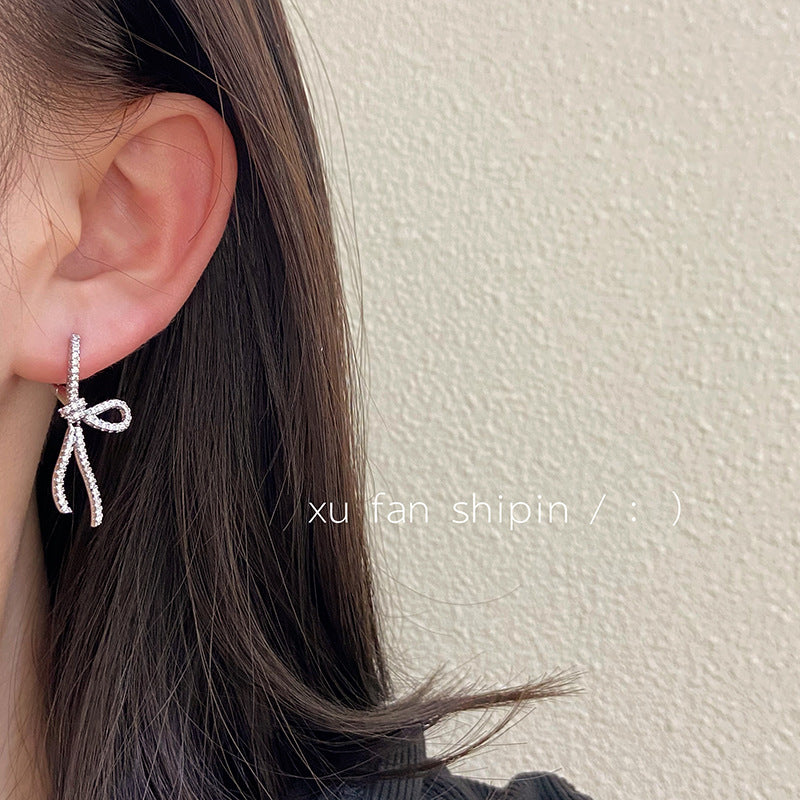 Wholesale Ribbon Bow Tassel Mosquito-repellent Incense Plate Ear Clip Earrings