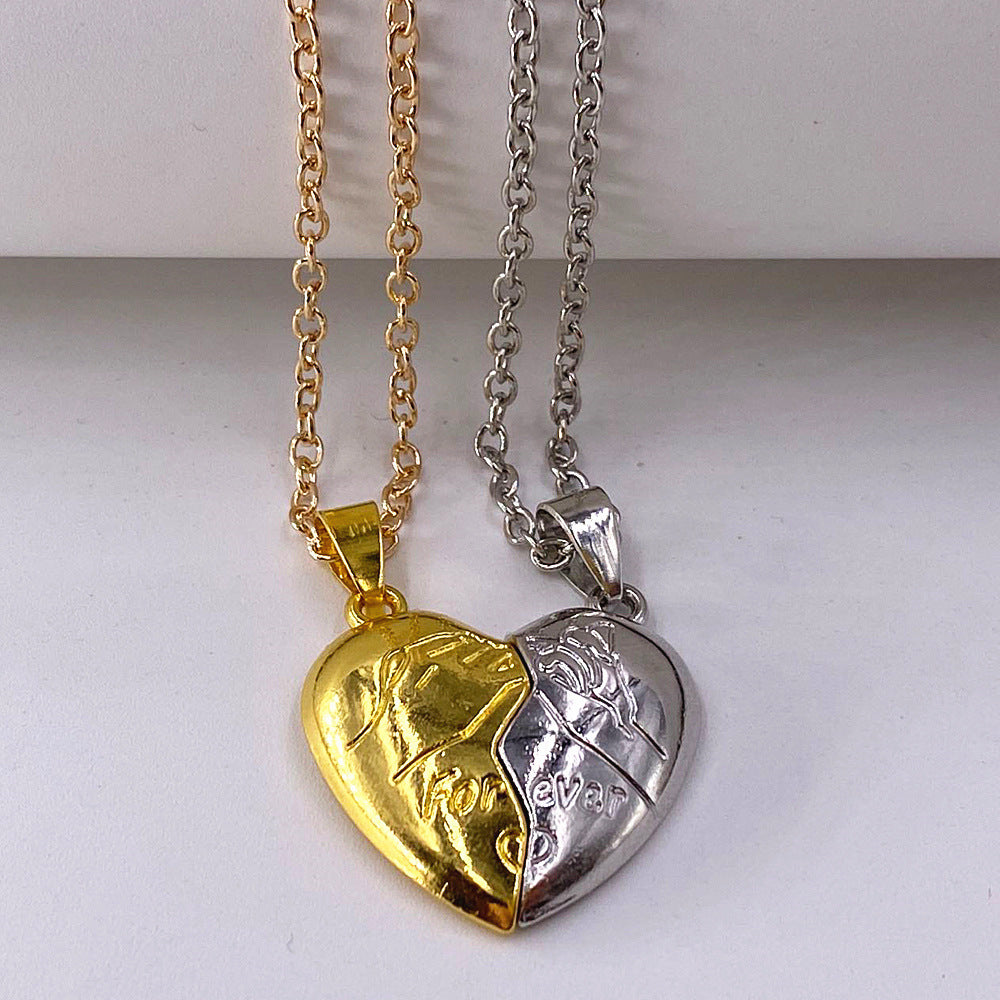 Wholesale Hook Heart Necklaces Magnetic Pendant Choker Necklaces ACC-NE-Hanyu011