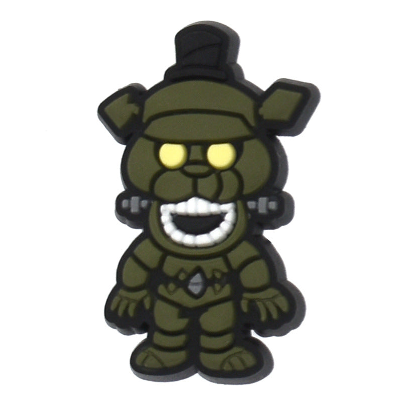 Wholesale Random 100pcs Animal PVC Soft Rubber Shoe Buckle Decoration ACC-SC-RYY074