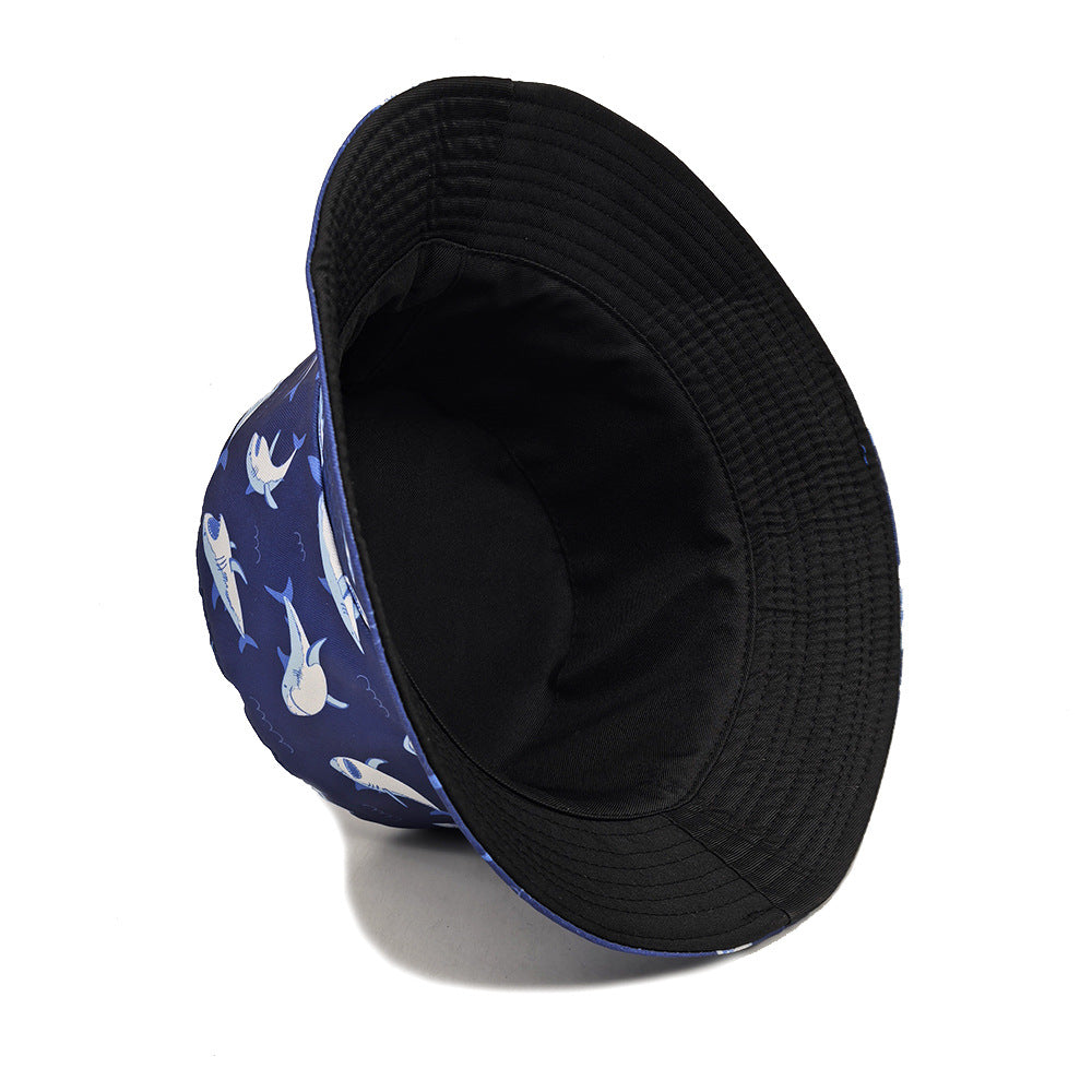 Wholesale  Undersea Animal Shark Pattern Printed Fisherman Hat