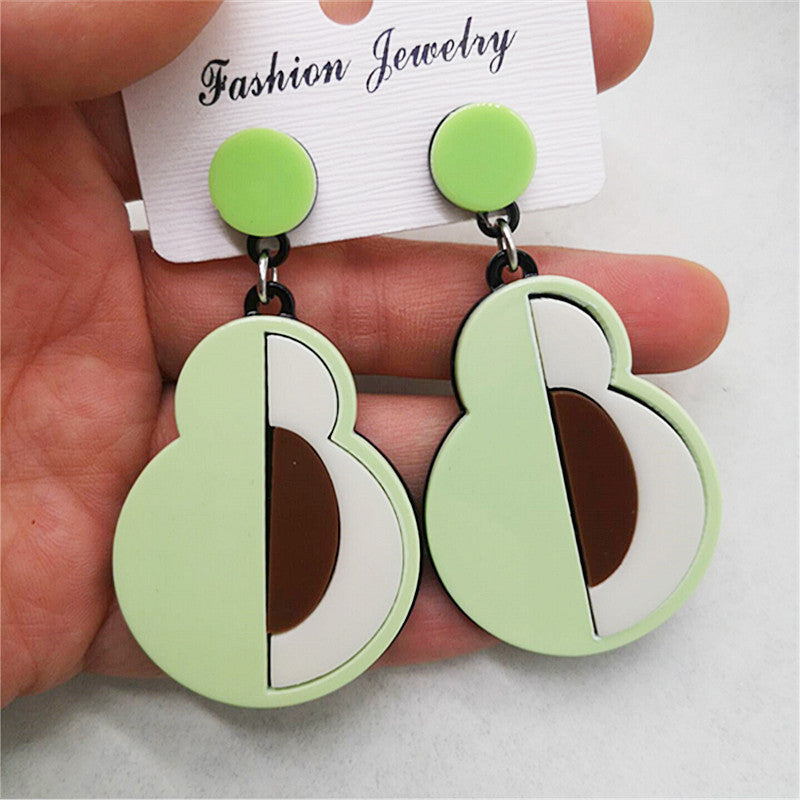 Wholesale Creative Fruit Acrylic Party Earrings