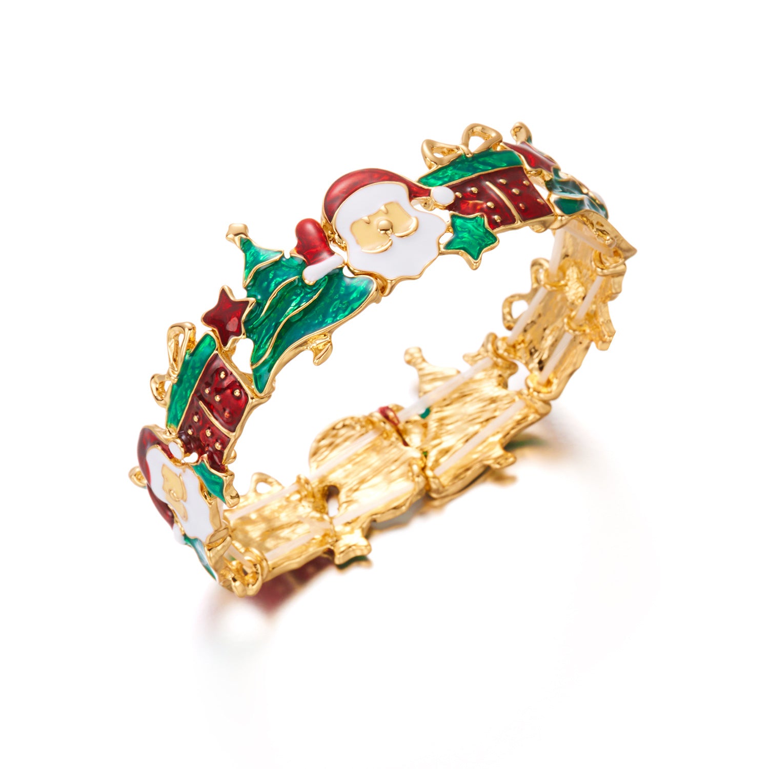 Wholesale Christmas  necklace earrings bracelet three-piece set Jewelry Set