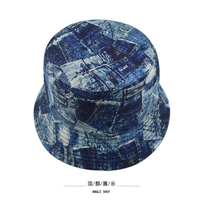 Wholesale Cowboy bucket hat print double-sided bucket hat bucket hat