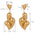 Wholesale  Retro Stainless Steel Love Irregular Earrings