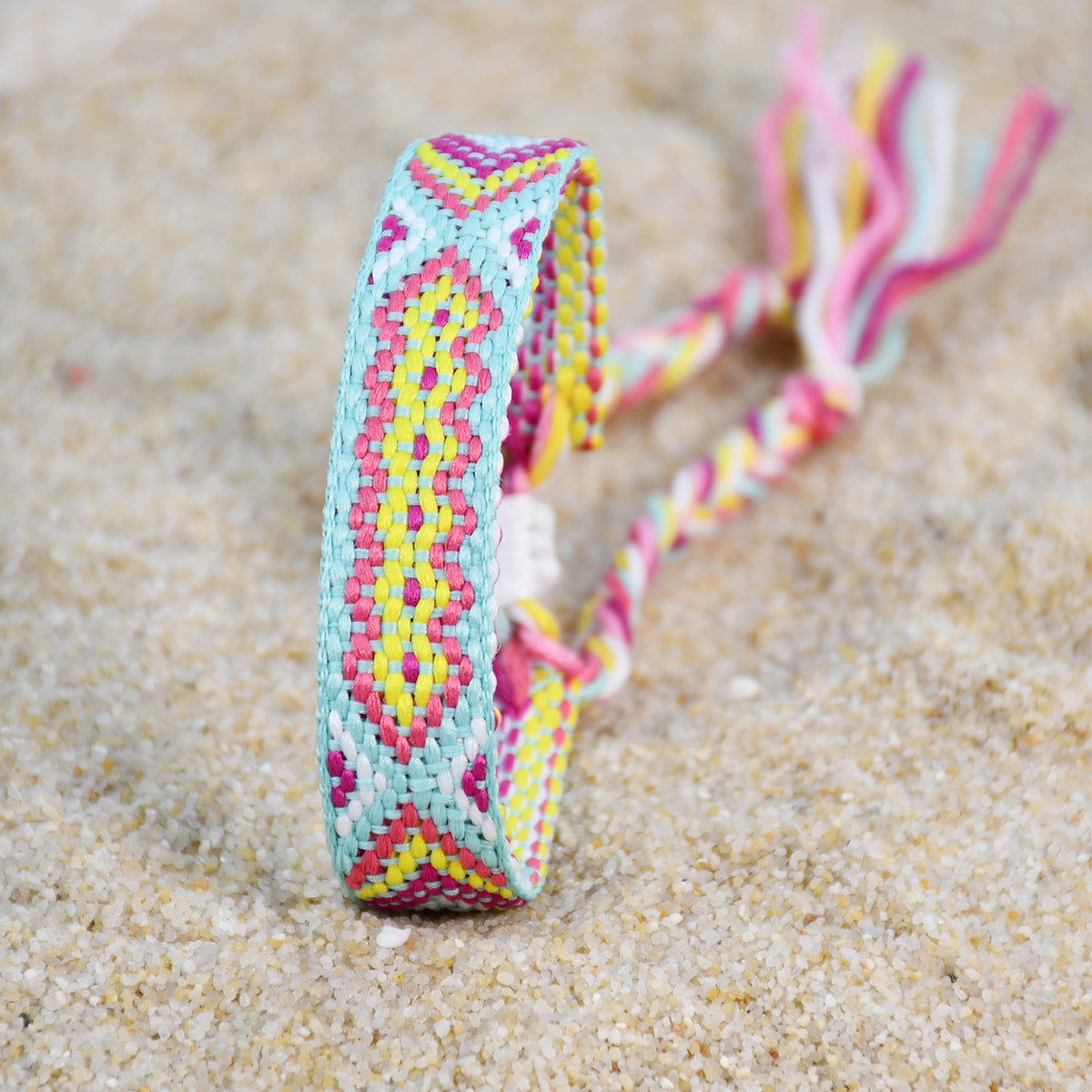 Wholesale Colorful Tassel Lucky Handmade Woven Bracelet Miyuki ACC-BT-Youf002