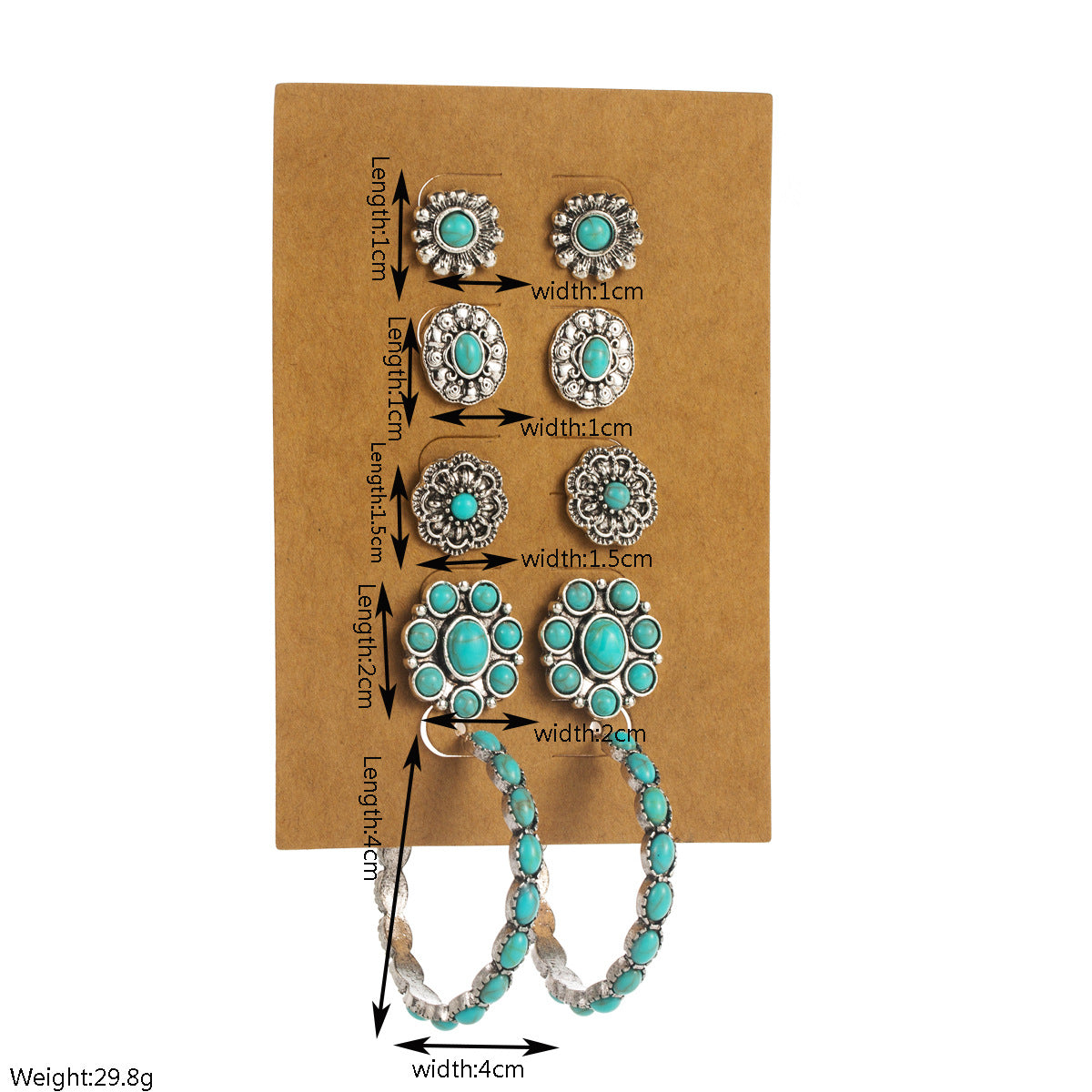 Wholesale Turquoise Earring Sets—Stylish Jewelry Accessories for Everyday Wear
