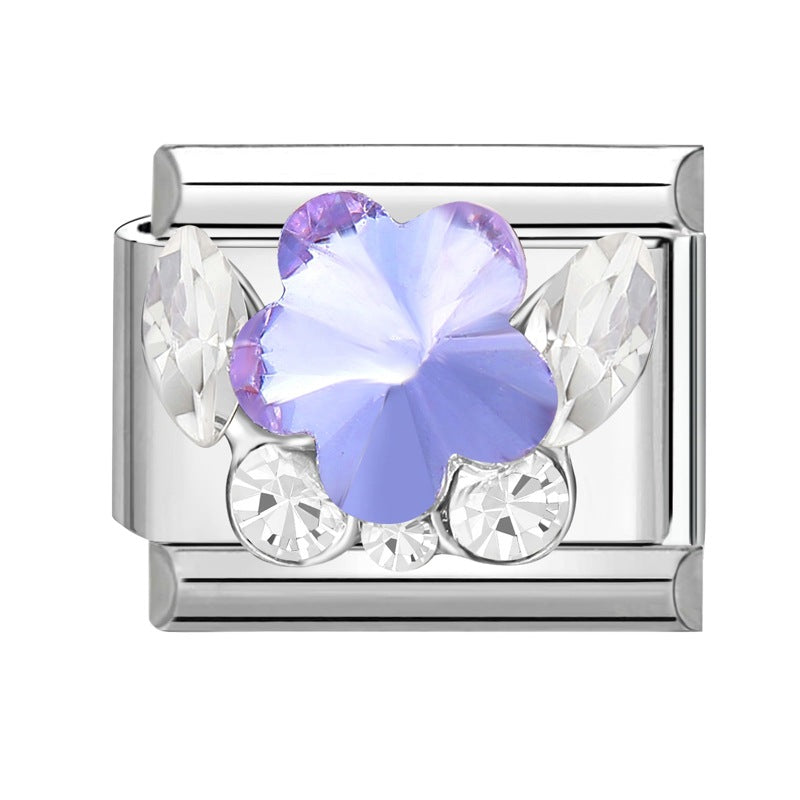 Wholesale Italian Charm Bracelet 9mm DIY Splicing Removable Stainless Steel Insect Series Composable Bracelet