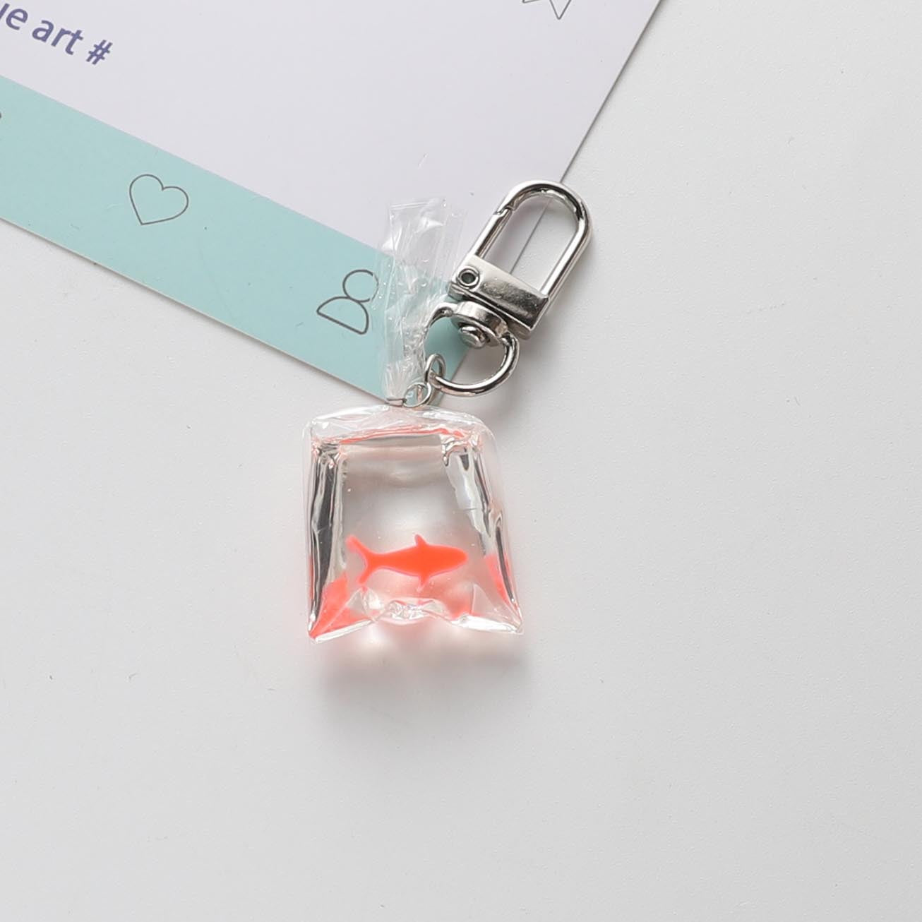 Wholesale Resin Goldfish Keychain
