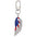 Wholesale  Independence Day Elements Red White Blue Flag Alloy Keychain