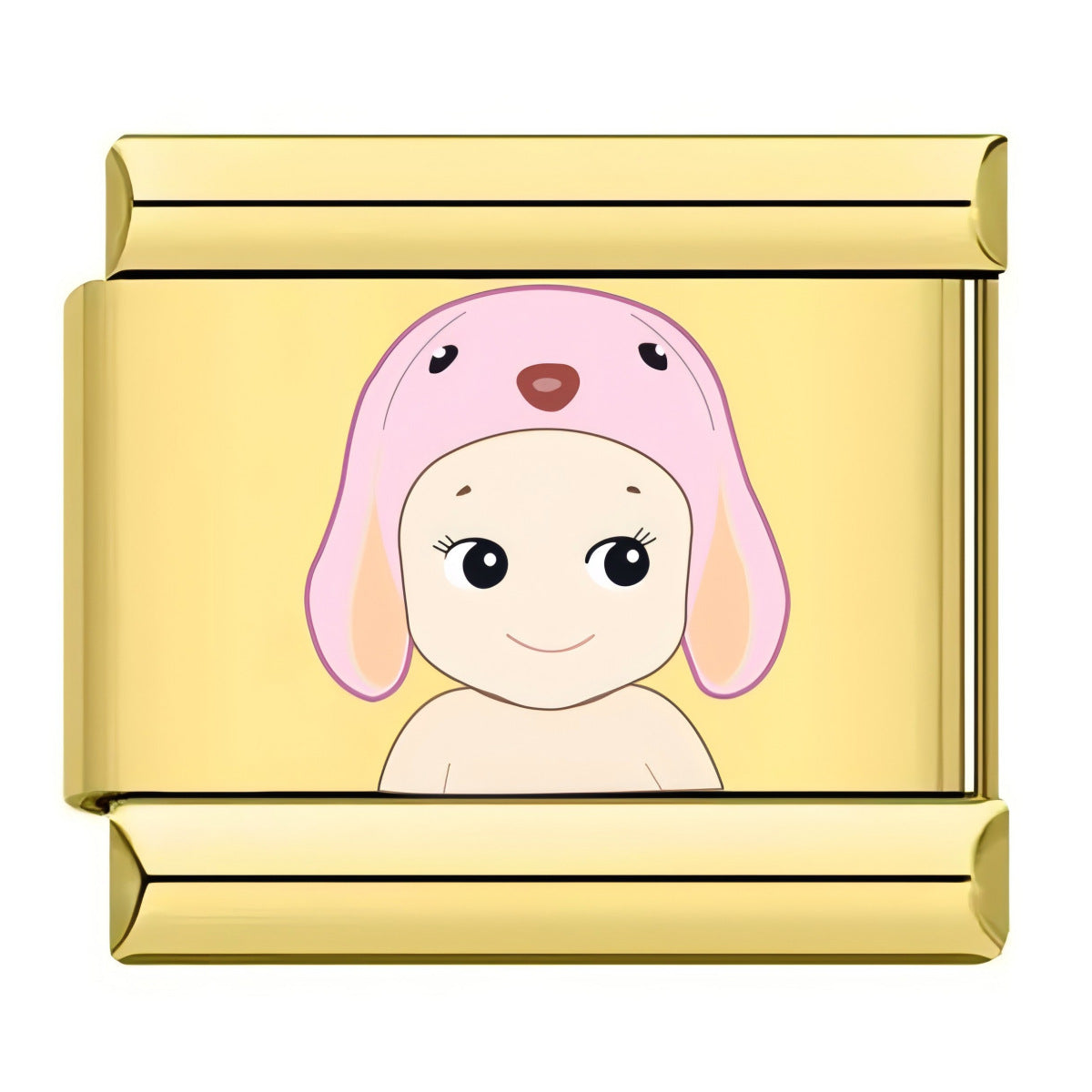 Wholesale 10pcs Italian Charm Bracelet 9mm DIY Splicing Cartoon Cute Stainless Steel Composable Bracelet