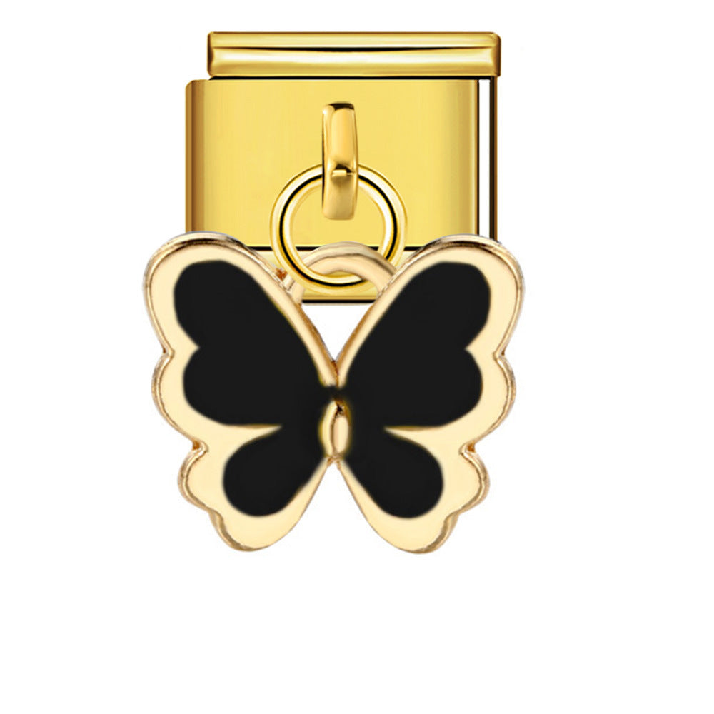 Wholesale  Italian Charm Bracelet 9mm DIY hook style Creative Stainless Steel Composable Bracelet