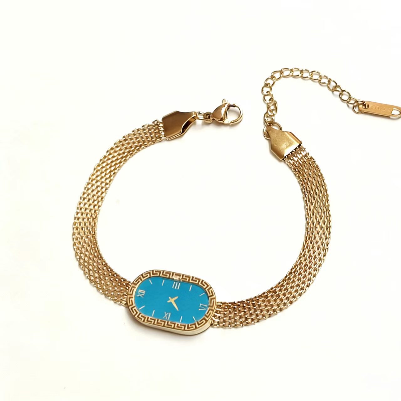 Wholesale Floral Design Hollow Mesh Watch Bracelet in Titanium Steel for Women Everyday Wear Fashion Accessory