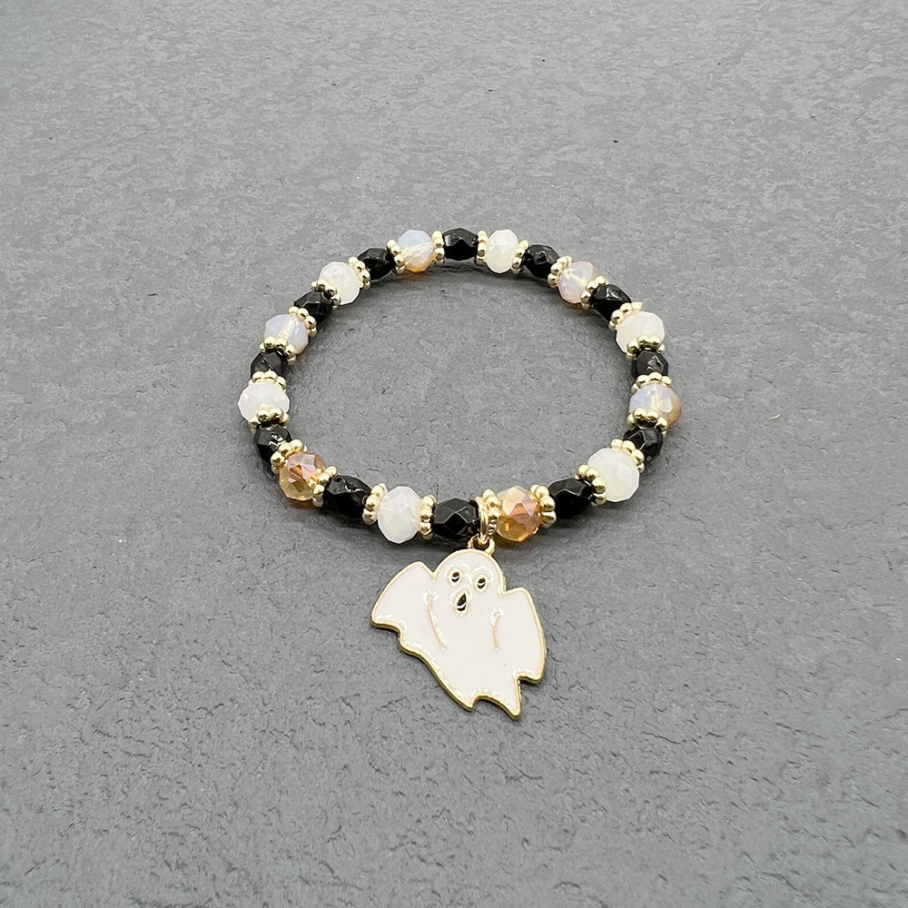 Wholesale Halloween Pumpkin Ghost Spider Stretch Bracelet Set ACC-BT-Nanh007