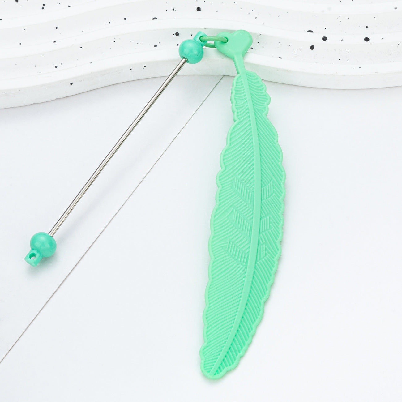 Wholesale DIY Beadable Feather Bookmark