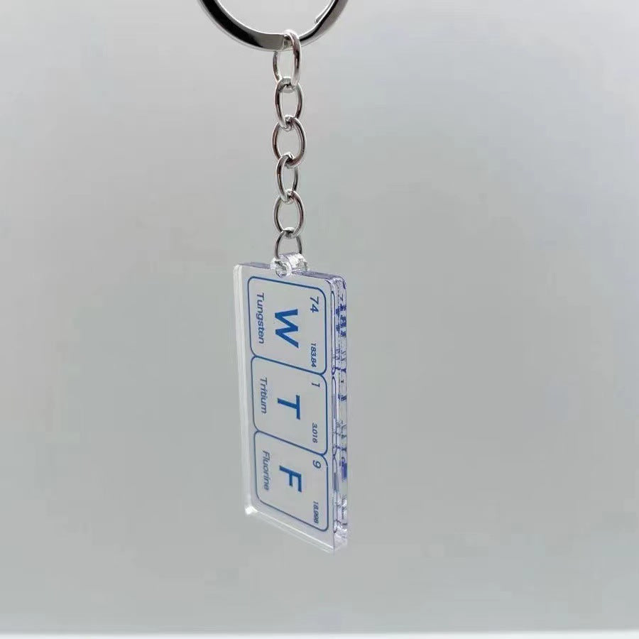 Wholesale chemical element acrylic keychains