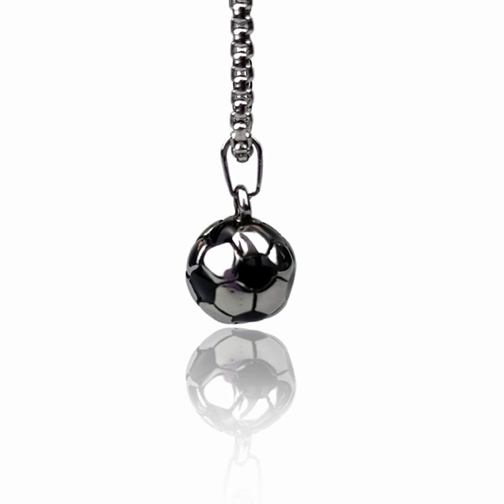 Wholesale Stainless Steel Basketball,  Soccer,  and Volleyball Pendant with Pearl Chain