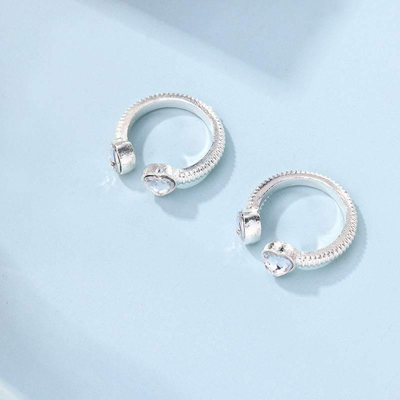 Wholesale alloy love ring small diamond ring ladies ring suit