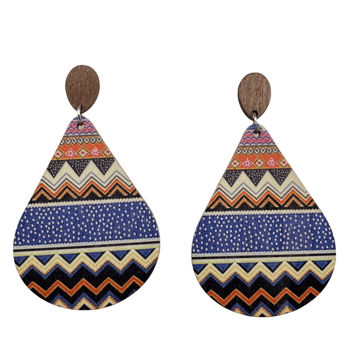 Wholesale Bohemian Vintage Wood Earrings ACC-ES-FX075