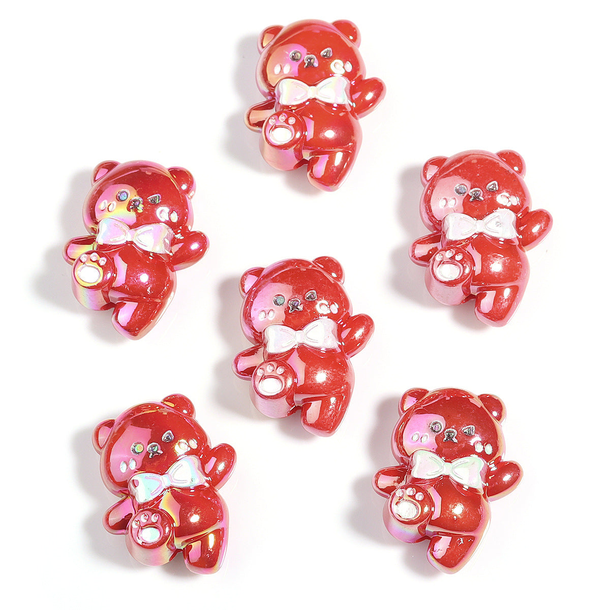 Wholesale  10pcs  Uv Cartoon Cute Colorfulful  Focal Beads DIY Bead Accessories