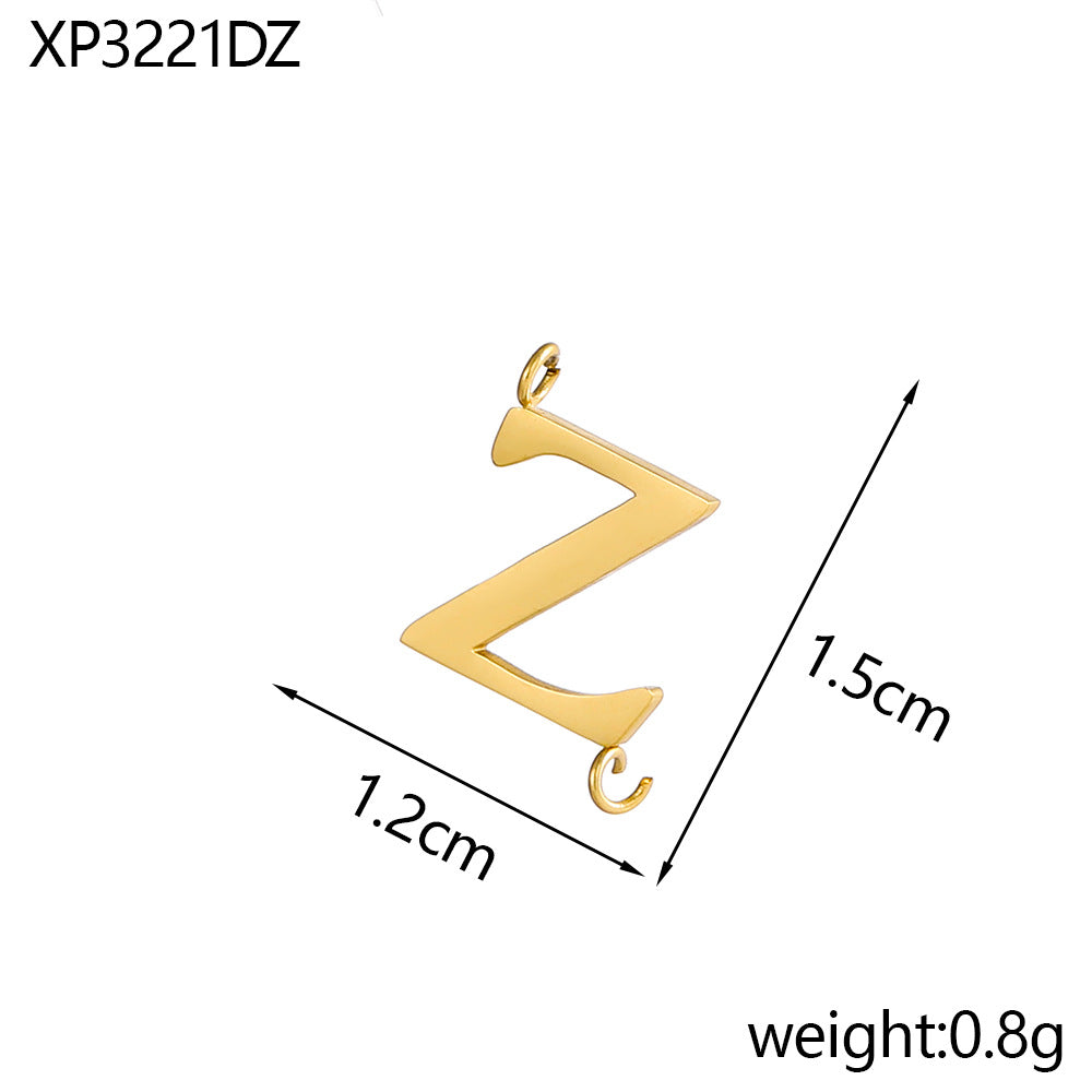 Wholesale Stainless Steel 26 Letter Pendant