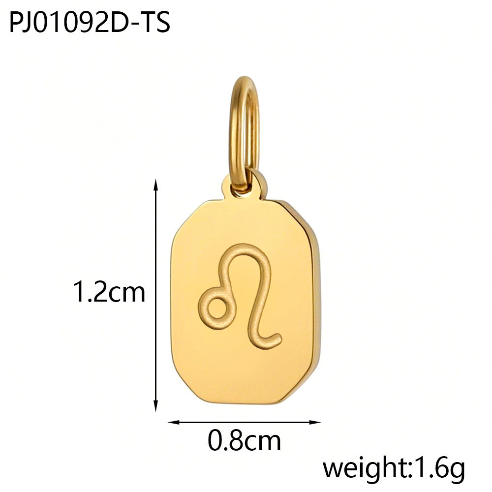 Wholesale Twelve Zodiac Sign Stainless Steel Pendant