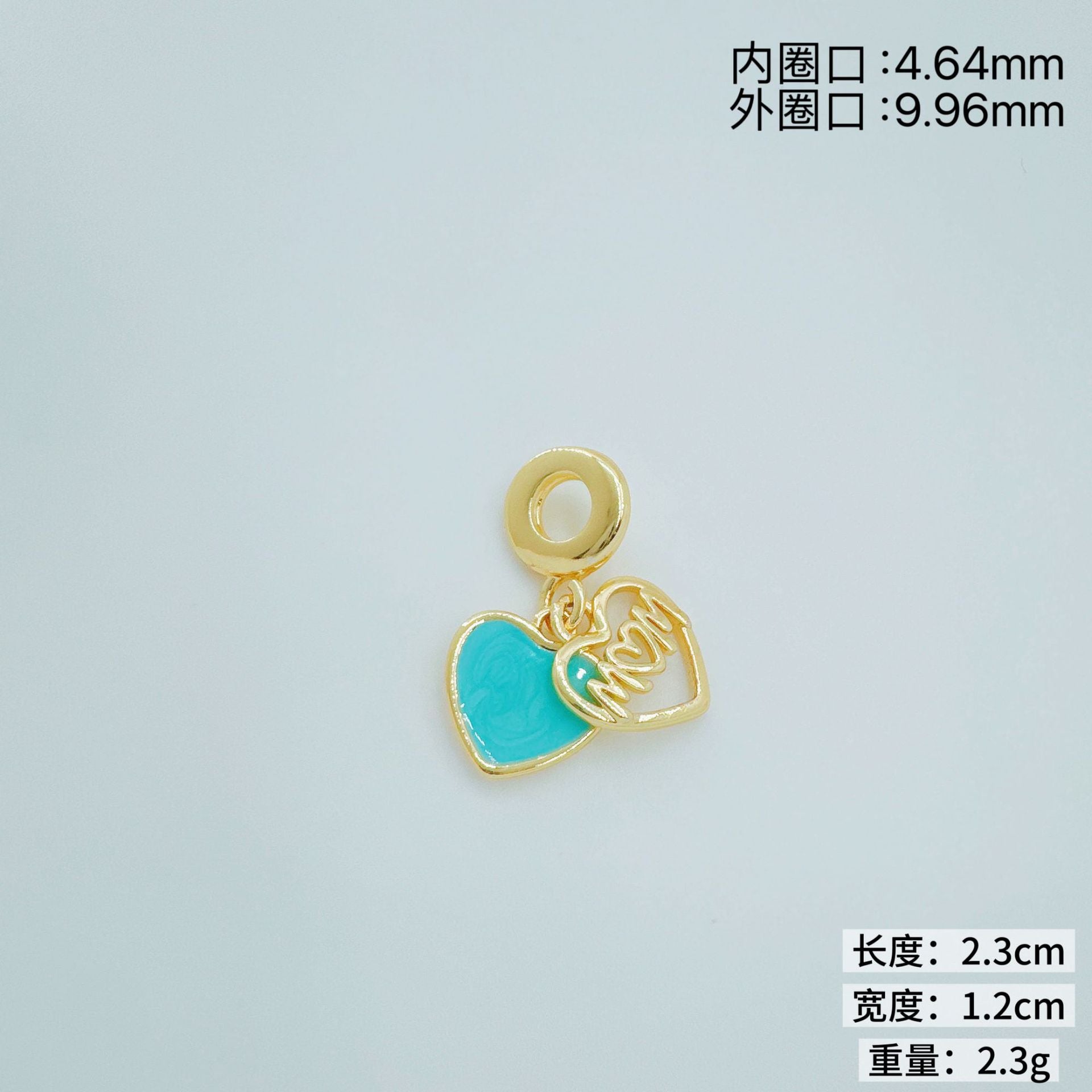 Wholesale Creative Ins Style Copper Plated Gold Pendant Trendy DIY Jewelry Accessory for Boutique Resale