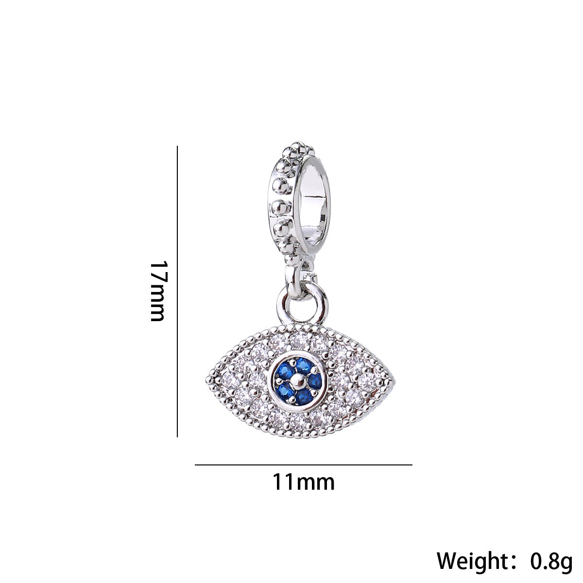 Wholesale Gold Plated Brass Evil Eye Pendant Y2K Trendy Large Eyeball Jewelry Accessory For Women