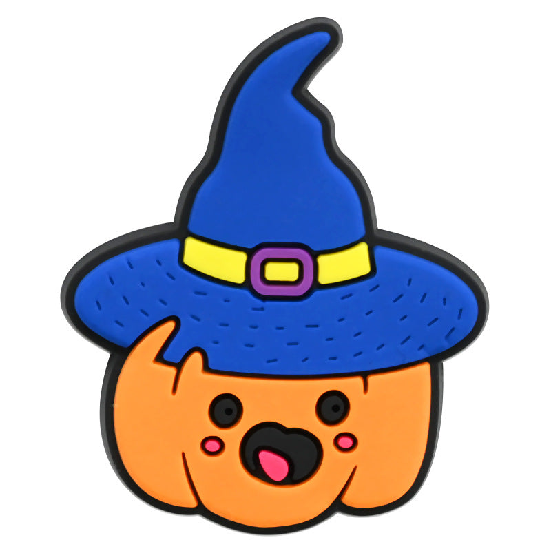 Wholesale Random 100pcs Halloween PVC Soft Rubber Shoe Buckle Decoration ACC-SC-RYY071