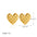Wholesale  Stainless steel 18K gold love heart earrings silver heart earrings