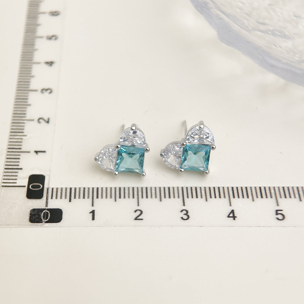 Wholesale  blue zircon earrings