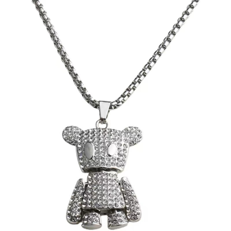 Wholesale Vintage Dot Diamond Circle Long Necklace