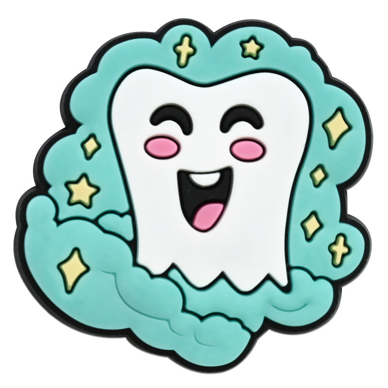Wholesale Random 100pcs Protect Teeth Shoes Accessories Shoes Charms
