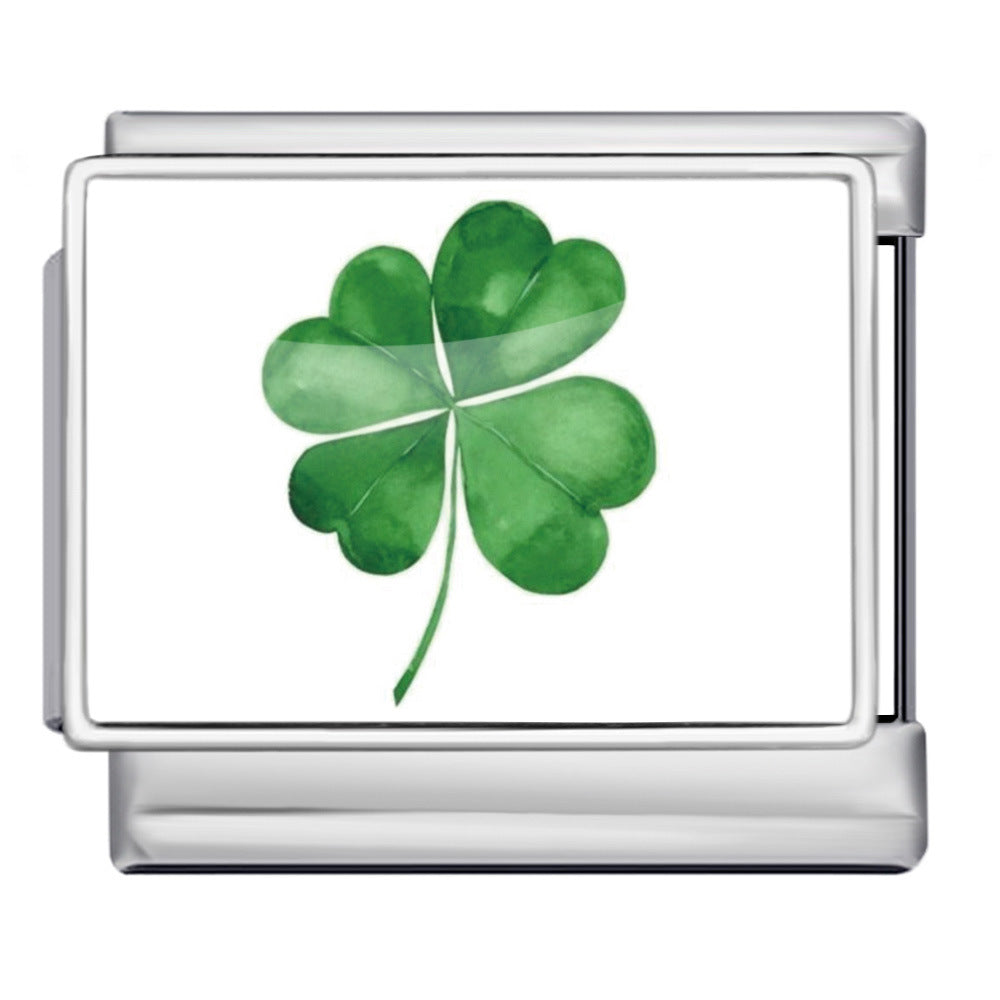 Wholesale Italian Charm Bracelet 9mm DIY  image style English landmark Creative Stainless Steel Composable Bracelet