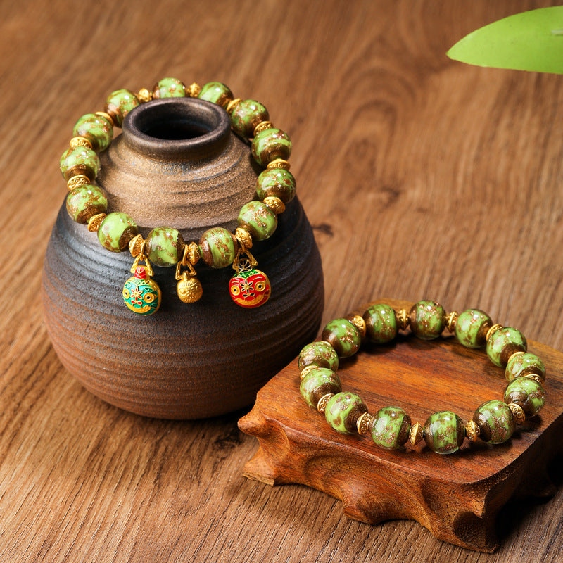 Wholesale gold sand glass bracelet