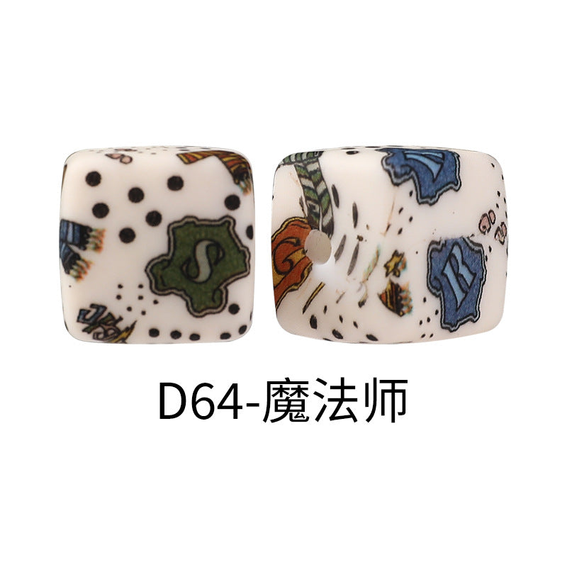 Wholesale Random 100pcs Cube Focal Beads DIY Bead Accessories