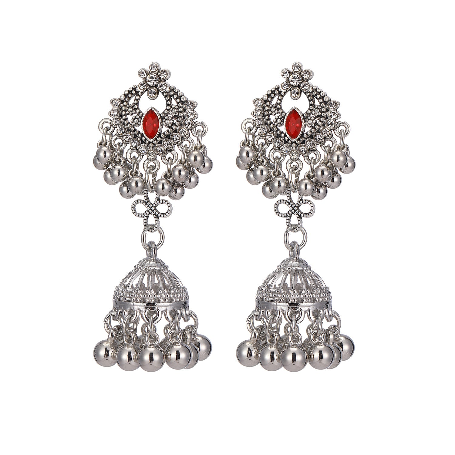 Wholesale Trendy Miao Ethnic Long Tassel Earrings Alloy Rhinestone Black Butterfly Bow Jewelry Accessory For Boutique Resale