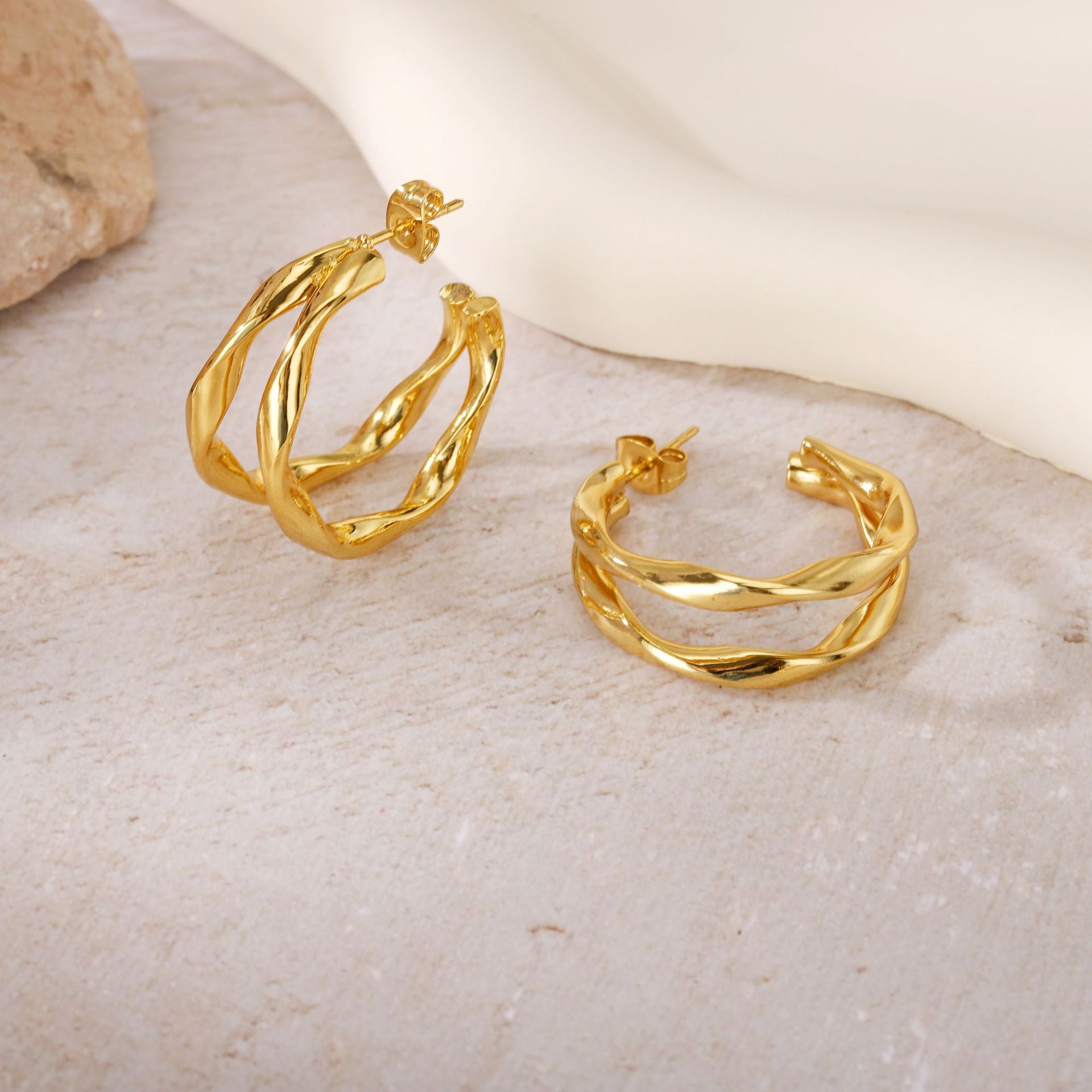 Wholesale Geometric Patchwork  Titanium Steel  Earrings