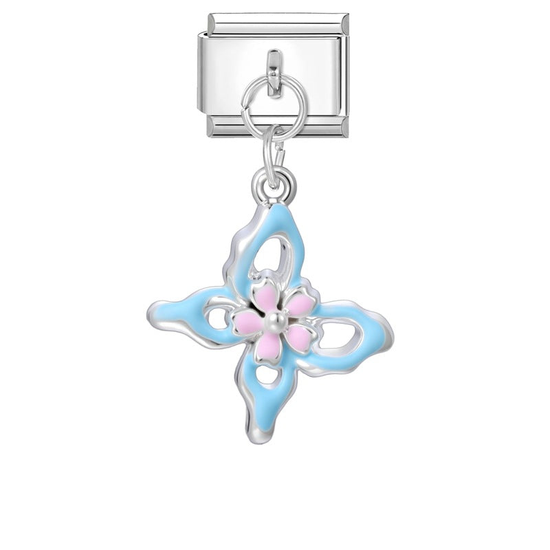 Wholesale Italian modular multifunctional DIY steel pendant bracelet