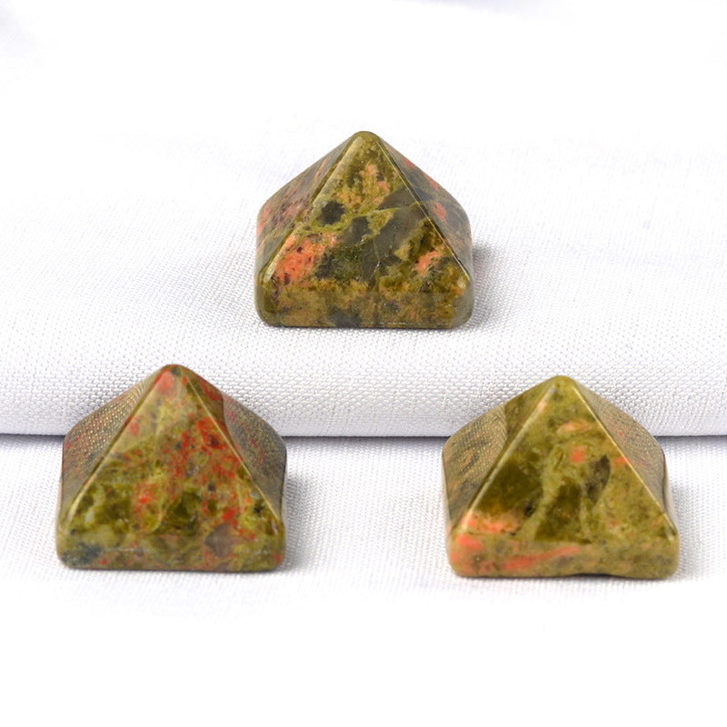 Wholesale Natural Crystal Semi-precious Stone Pyramid ACC-DS-KeSuo002