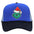 Wholesale Christmas green hair monster embroidered label grid baseball cap