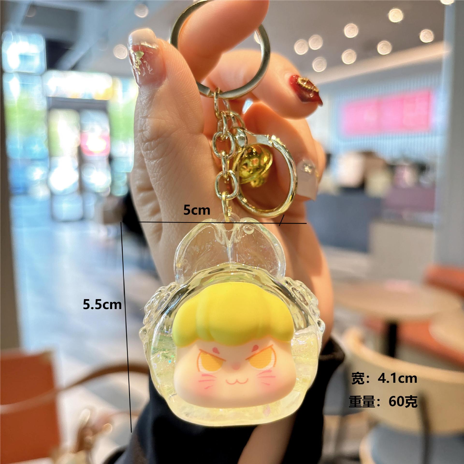 Wholesale Magic Rabbit Flash Acrylic Oil Keychain