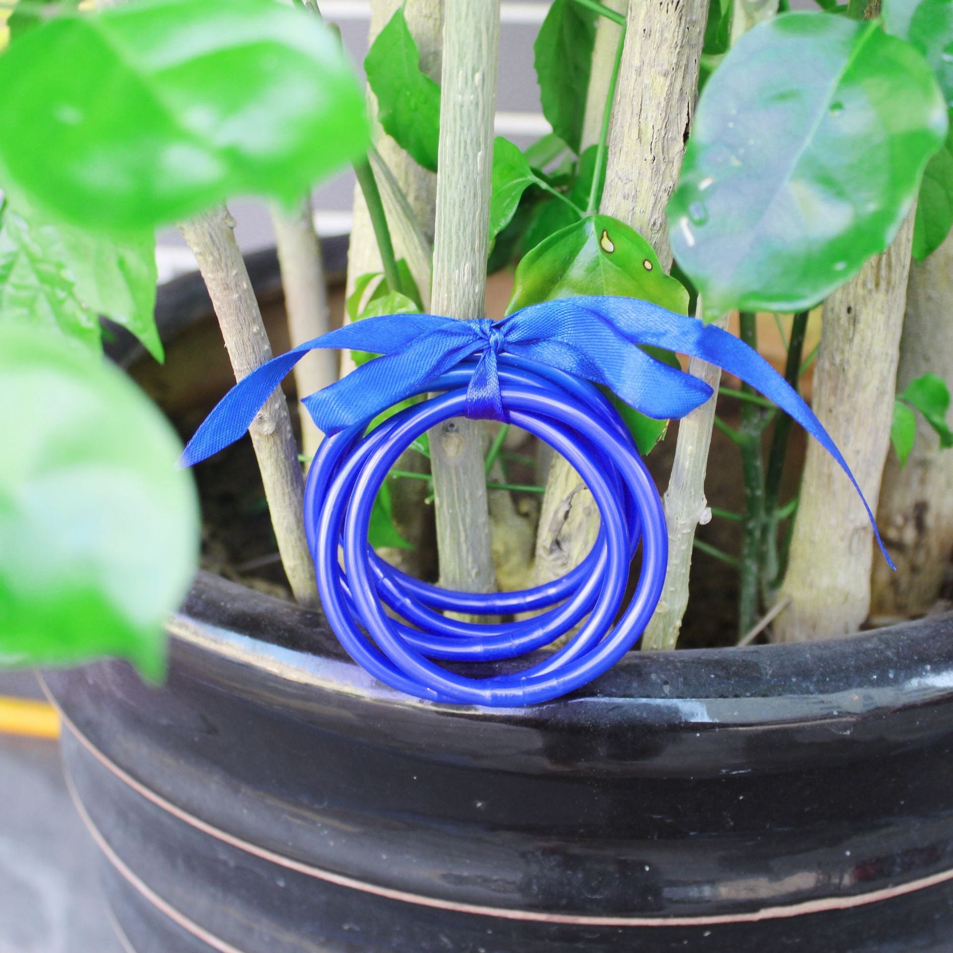 Wholesale Gold Foil Plastic Bracelet Silicone Gold Powder Jelly Bangles ACC-BT-YTian003